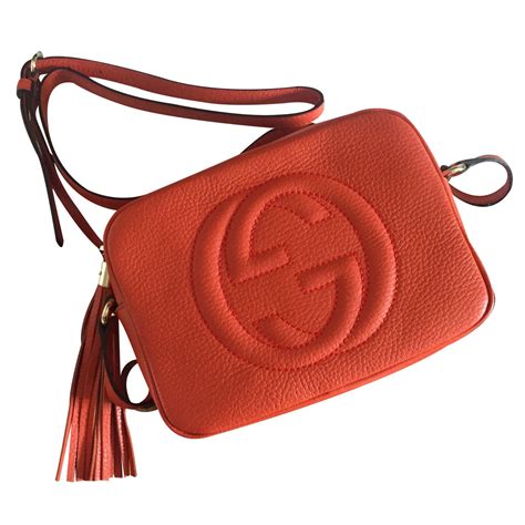 gucci soho disco orange|authentic Gucci soho disco bag.